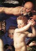 BRONZINO, Agnolo Venus, Cupide and the Time (detail) fdg oil painting on canvas